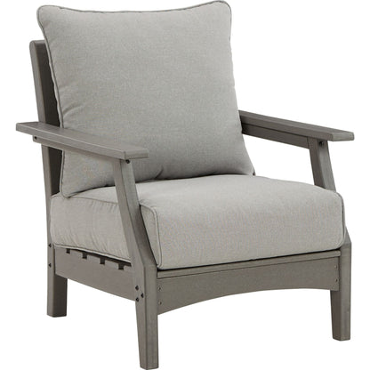 Outdoor Visola Lounge Chair-Set of 2 Gray