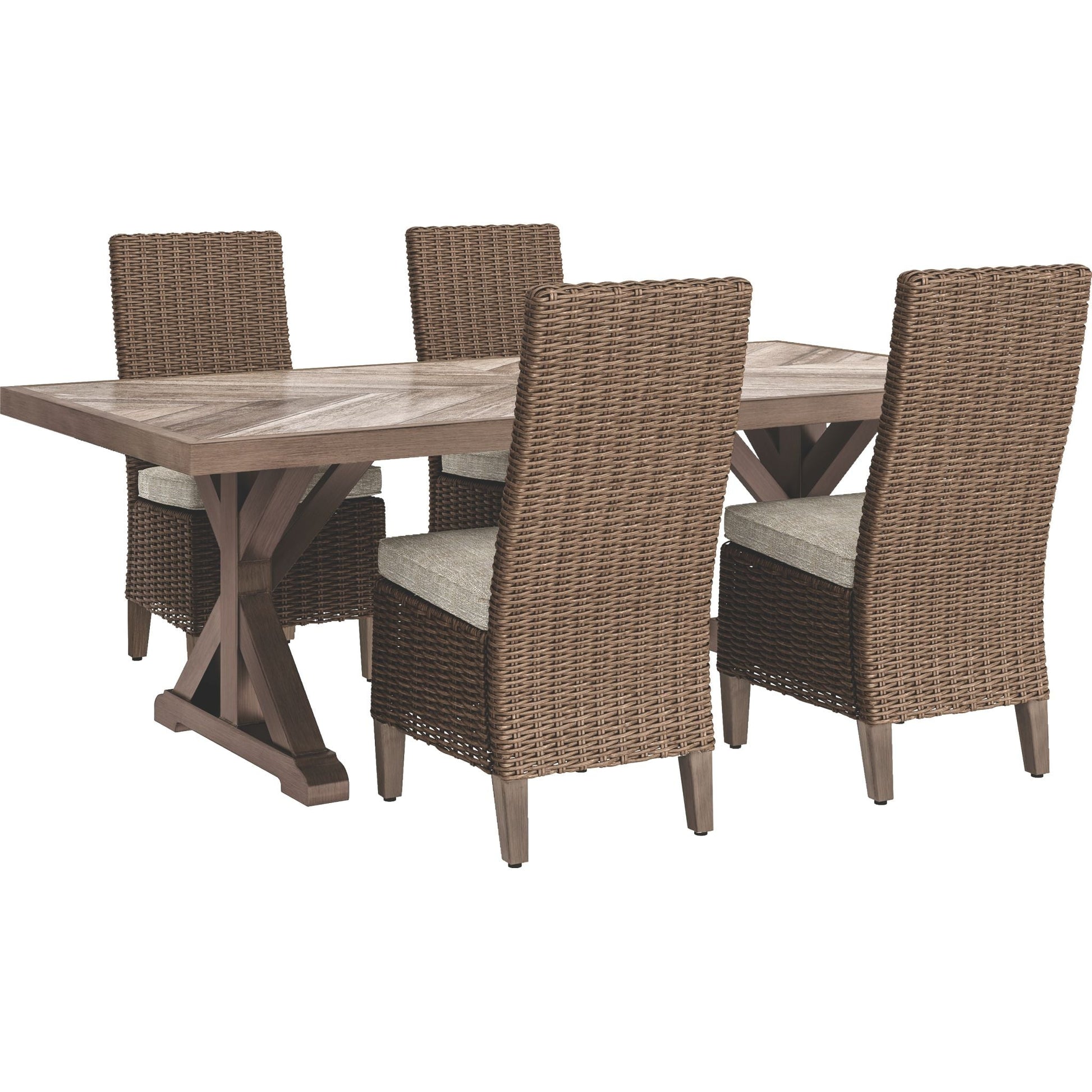 Outdoor Beachcroft Collection 5 Piece Package Beige