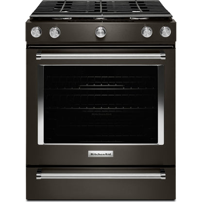KitchenAid Gas Range (KSGG700EBS) - Black Stainless Steel