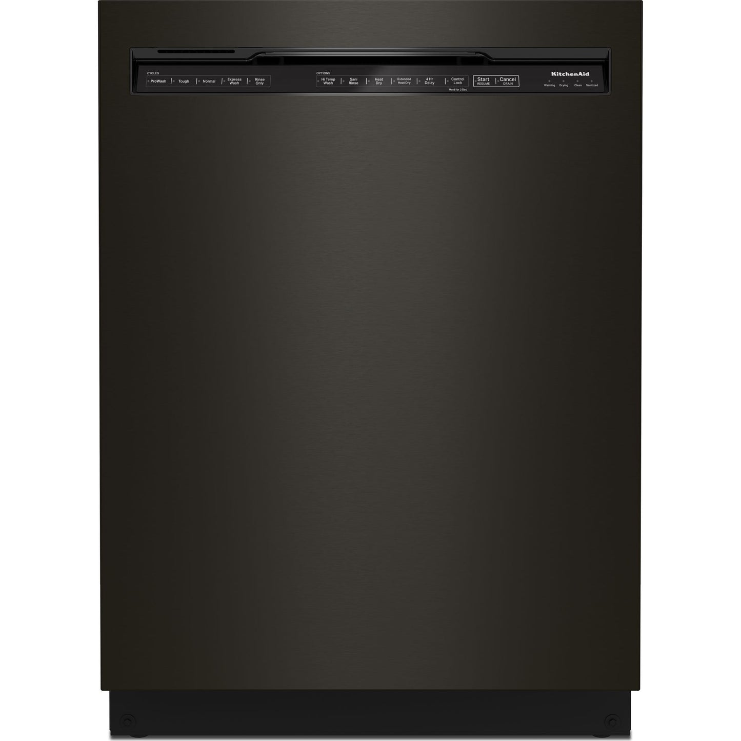 KitchenAid Dishwasher Stainless Steel Tub (KDFM404KBS) - Black Stainless