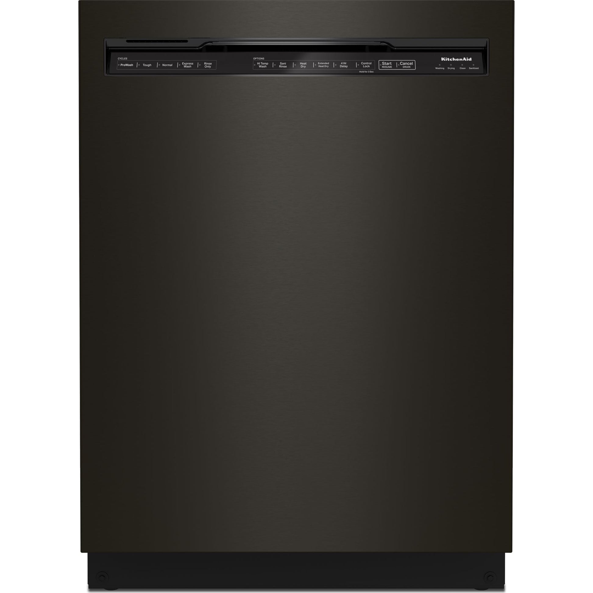 KitchenAid Dishwasher Stainless Steel Tub (KDFM404KBS) - Black Stainless