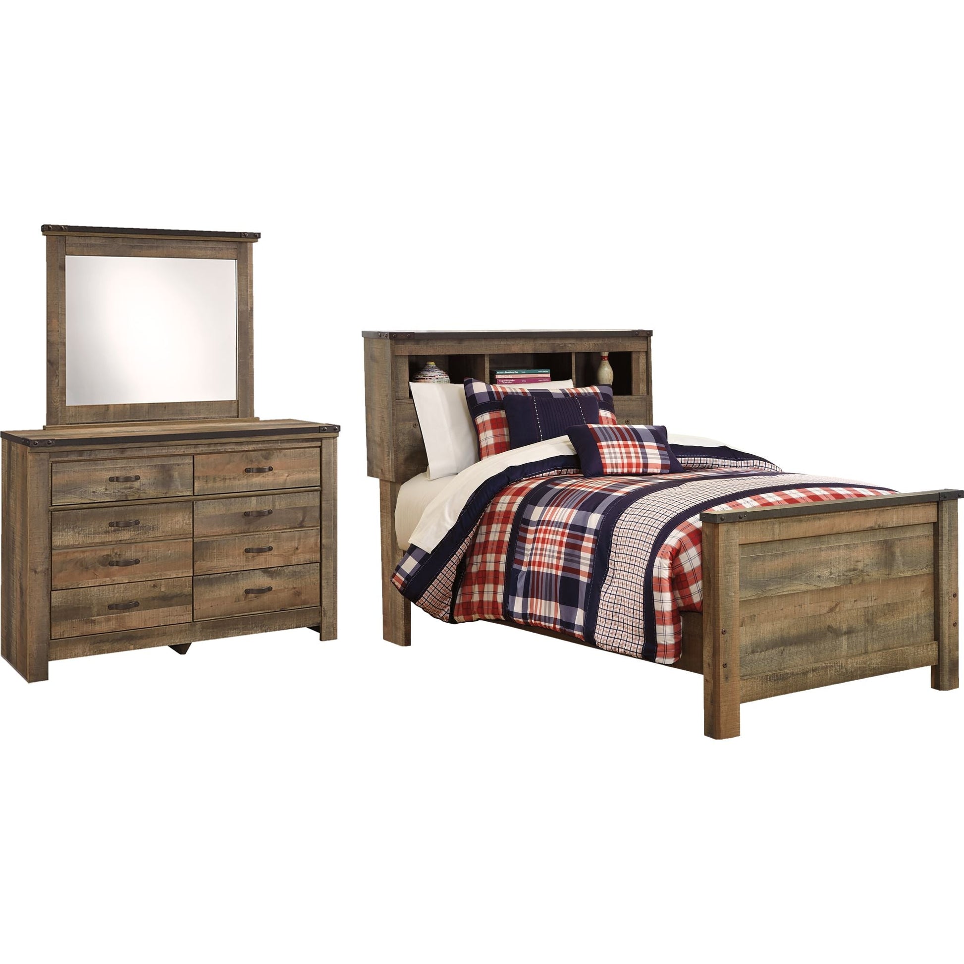 Trinell 5 Piece Twin Bedroom - Brown