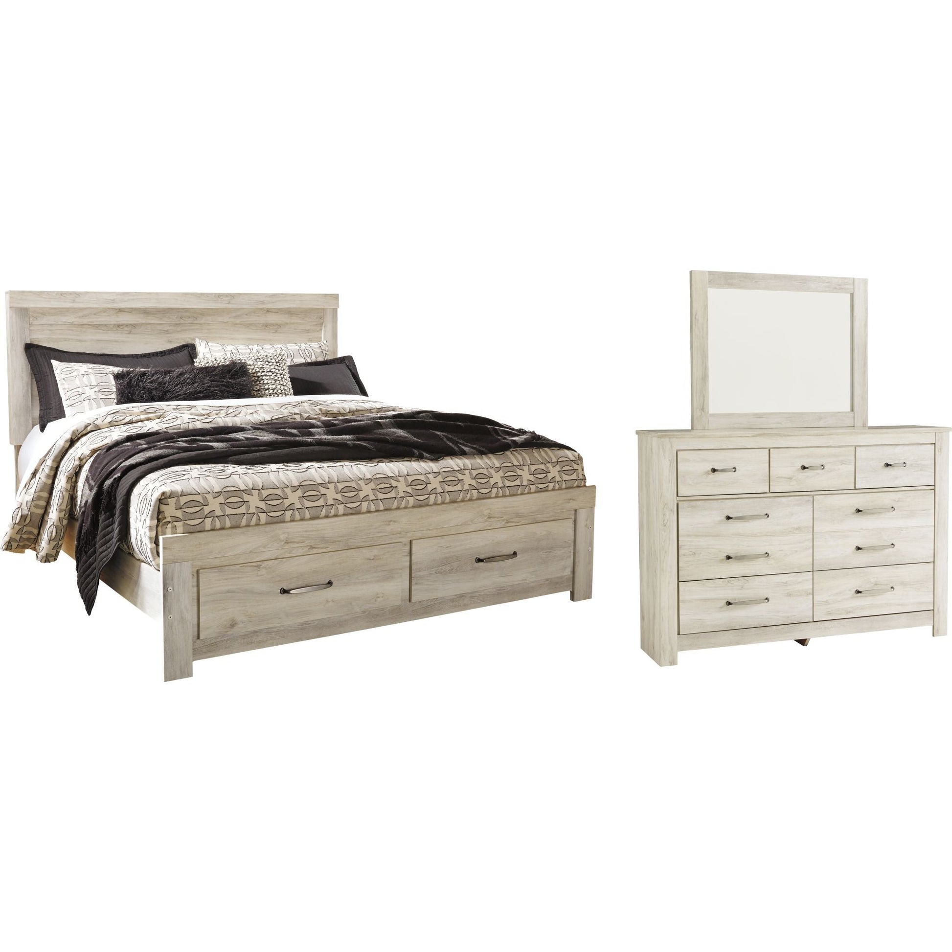 Bellaby 5 Piece Bedroom Package - Whitewash