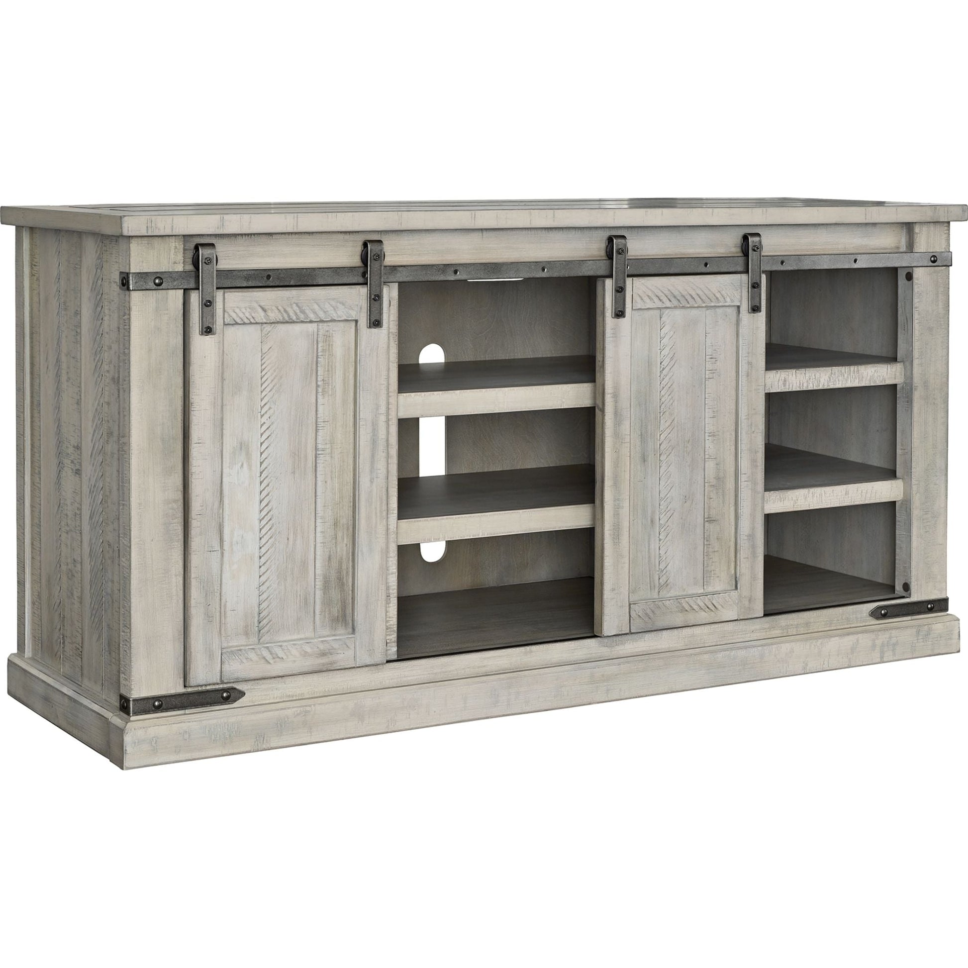 Carynhurst Large TV Stand - Whitewash