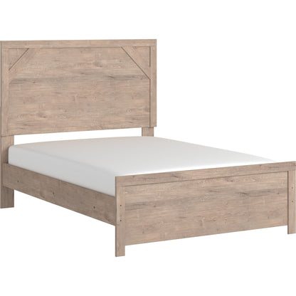 Senniberg 3 Piece Full Bed - Light Brown/White