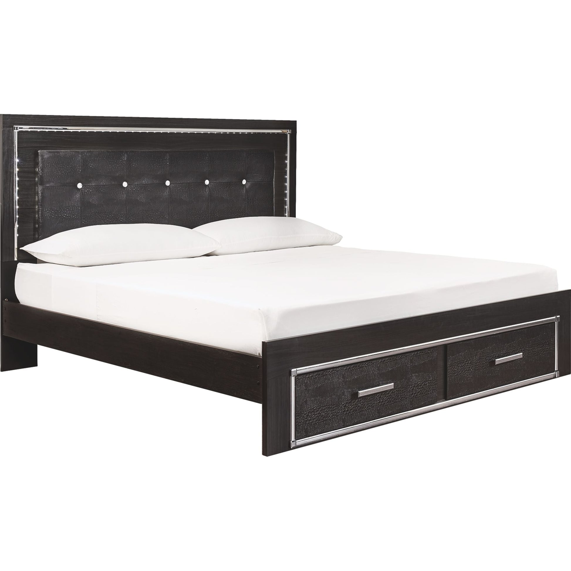 Kaydell 3 Piece King Bed - Black