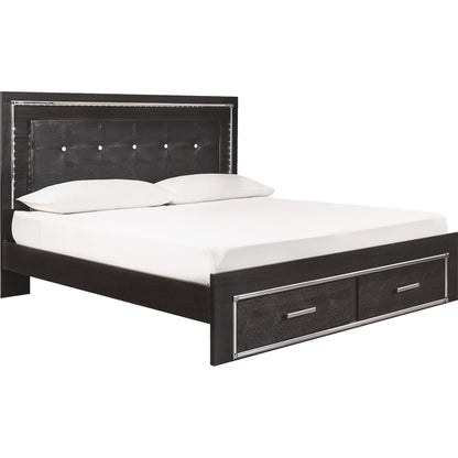 Kaydell 3 Piece King Bed - Black