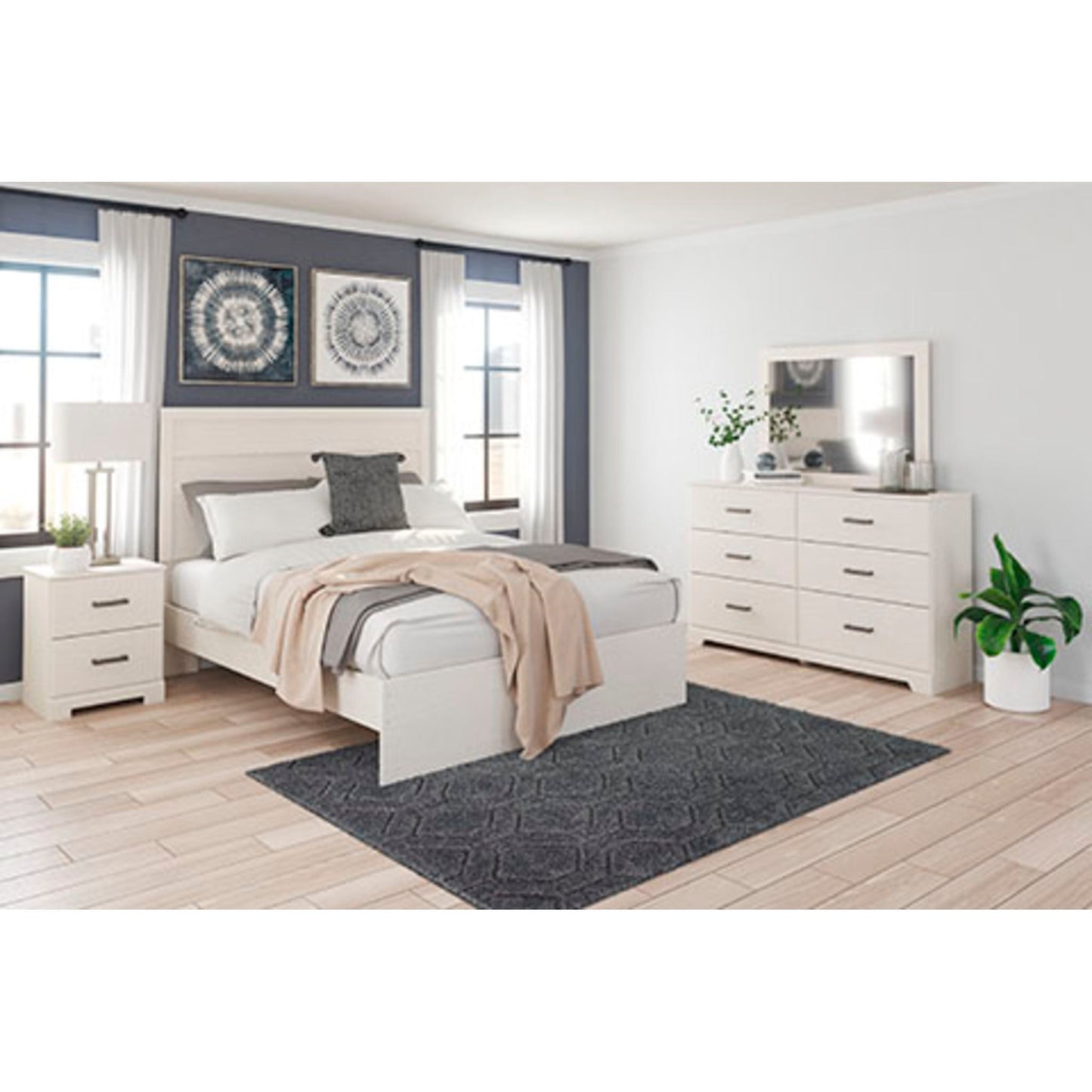 Stelsie 5 Piece Bedroom - Grey