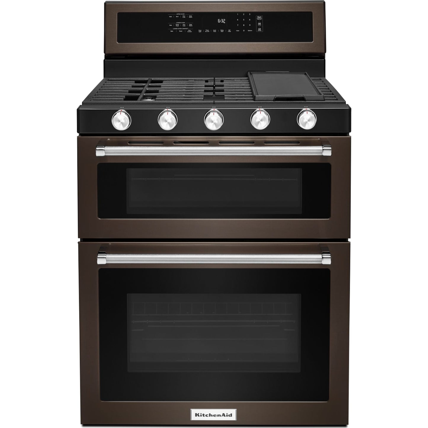 KitchenAid Double Oven Range (KFGD500EBS) - Black Stainless Steel