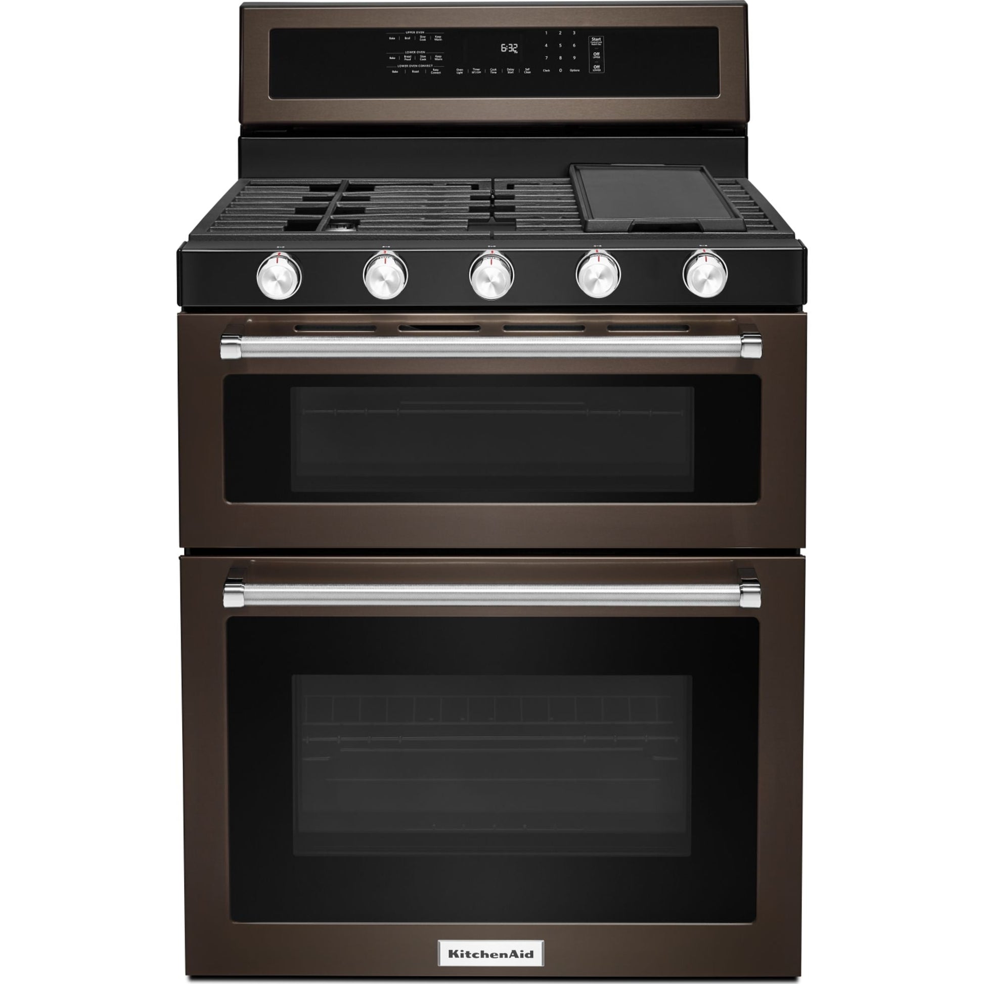 KitchenAid Double Oven Range (KFGD500EBS) - Black Stainless Steel