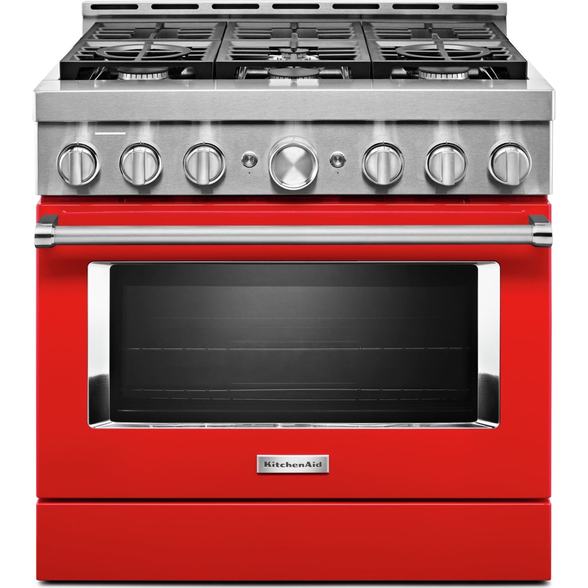 KitchenAid Gas Range (KFGC506JPA) - Passion Red