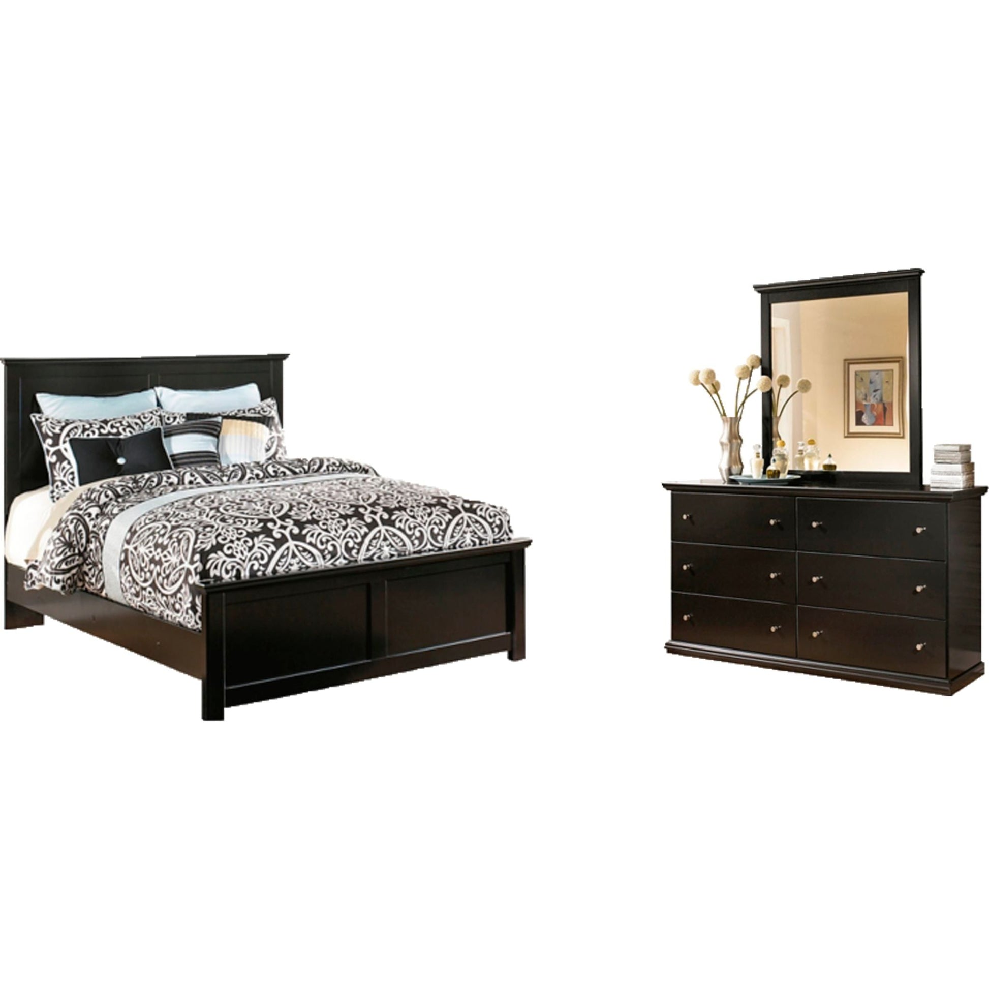 Maribel 5 Piece Bedroom Package - Black