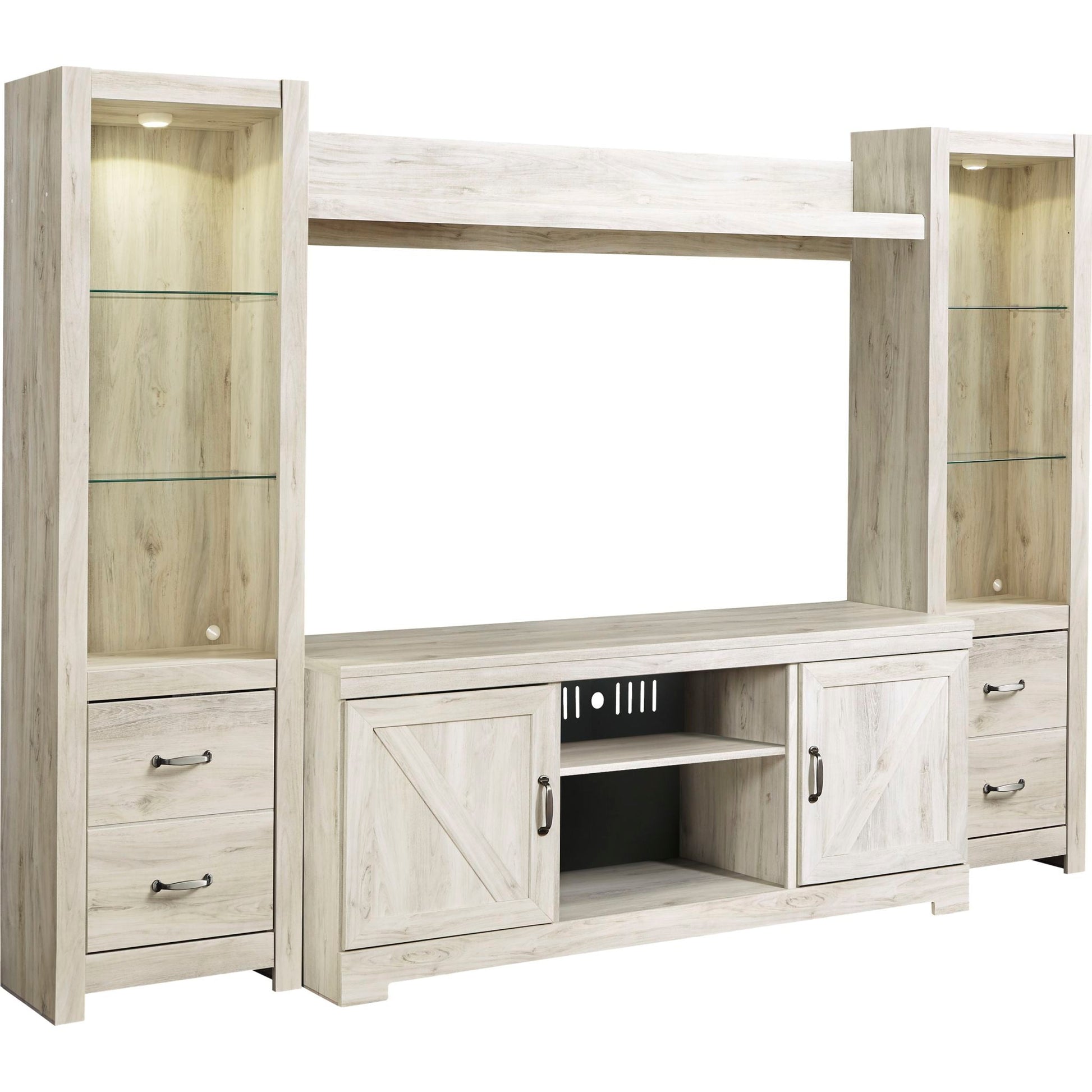 Bellaby Entertainment / Fireplace - White Wash