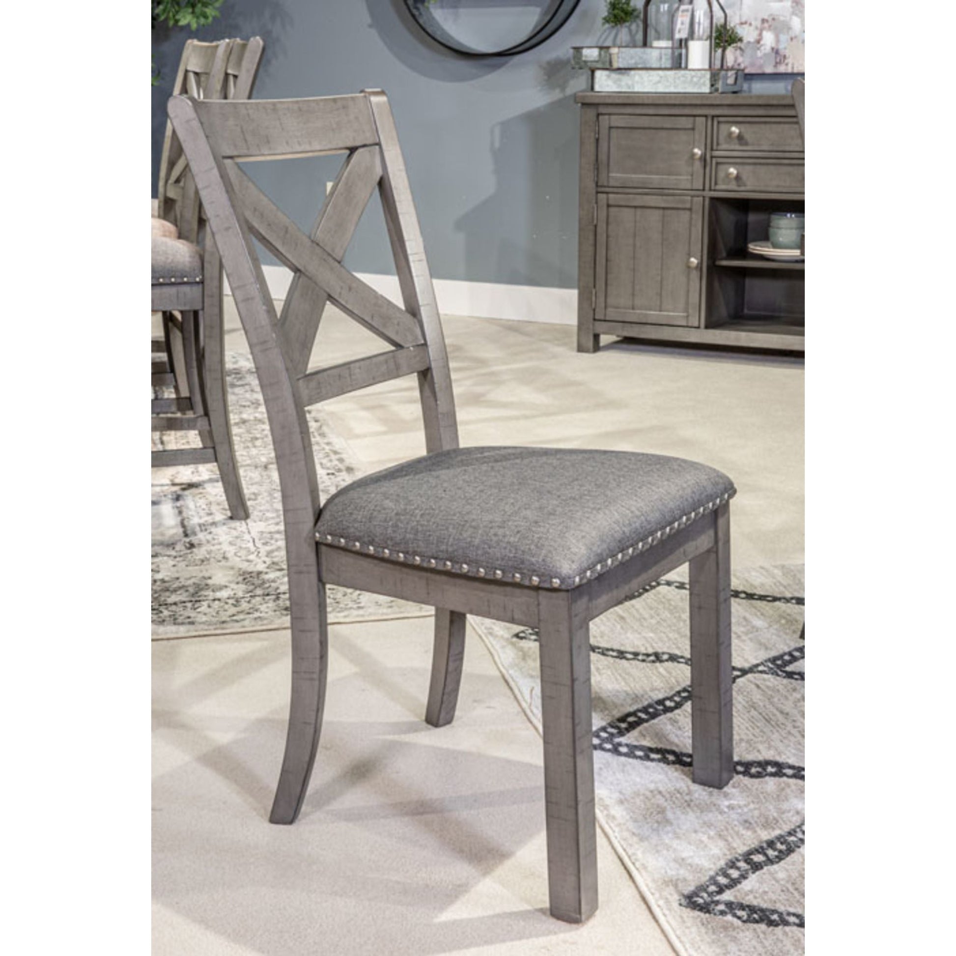 Myshanna Side Chair - Two-tone Gray - (D629-01)