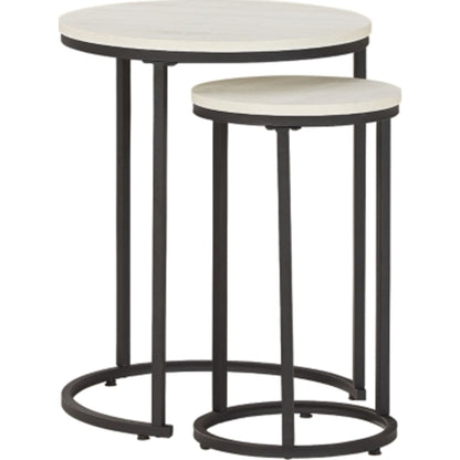 Briarsboro Accent Table (Set of 2) - White/Black
