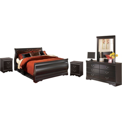 Huey Vineyard 7 Piece Bedroom Package - Black