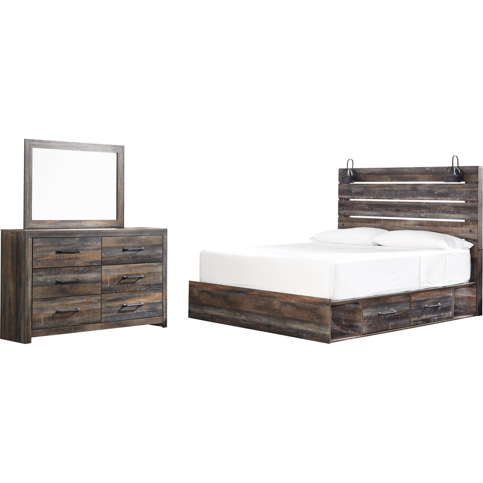 Drystan 5 Piece King Bedroom - Multi