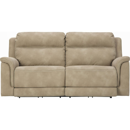 Next Power Reclining Sofa - Sand
