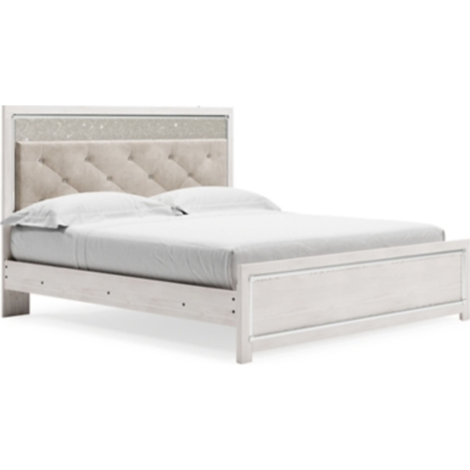Altyra 3 Piece Panel Bed - White