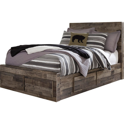 Derekson 3 Piece Full Storage Bed - Multi Gray