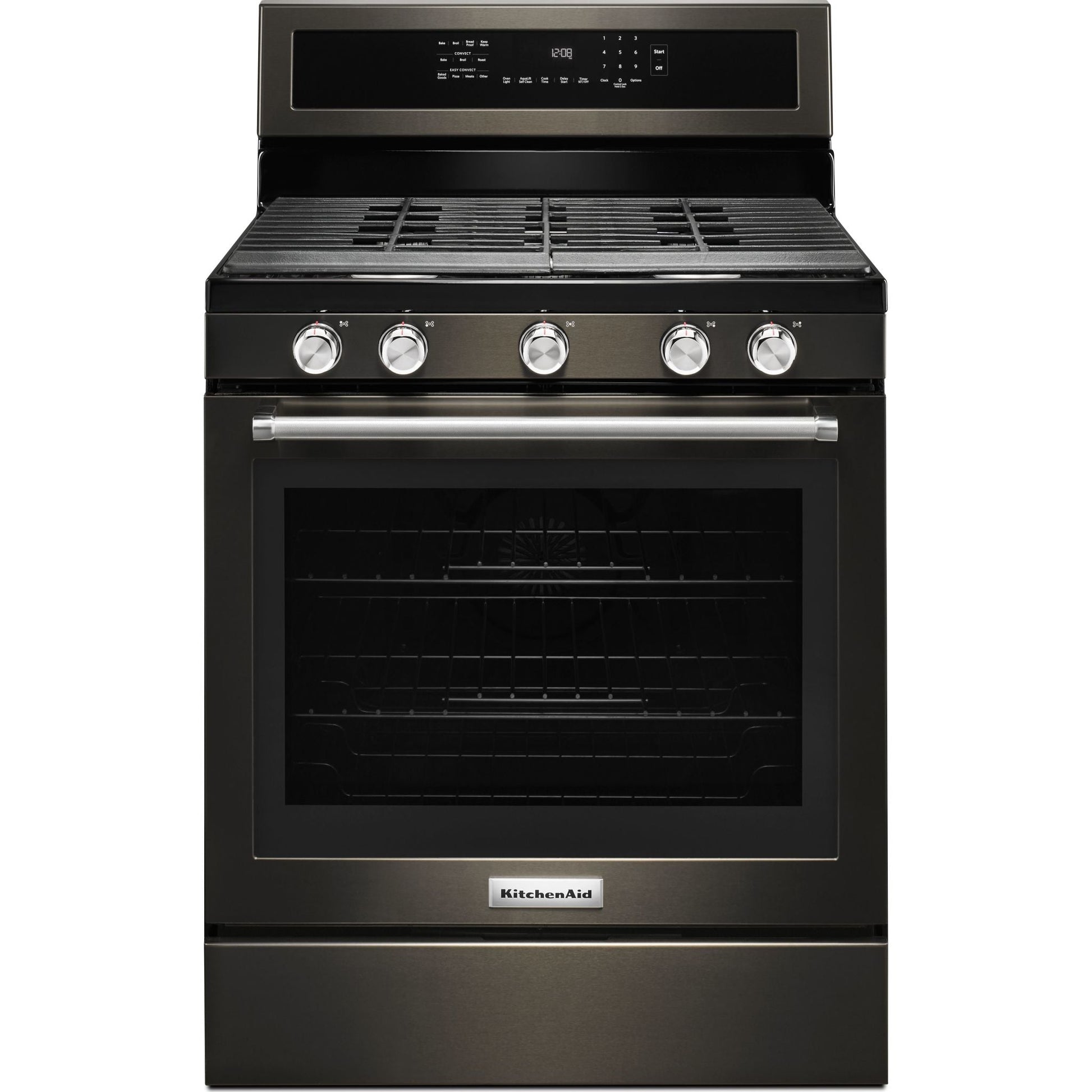 KitchenAid Gas Range (KFGG500EBS) - Black Stainless Steel
