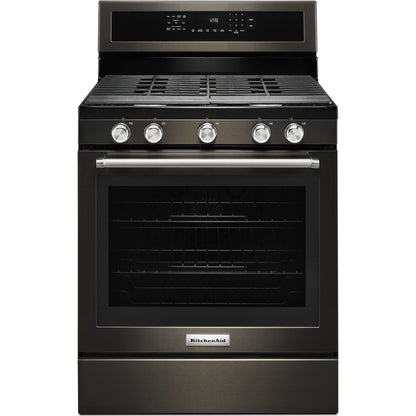 KitchenAid Gas Range (KFGG500EBS) - Black Stainless Steel