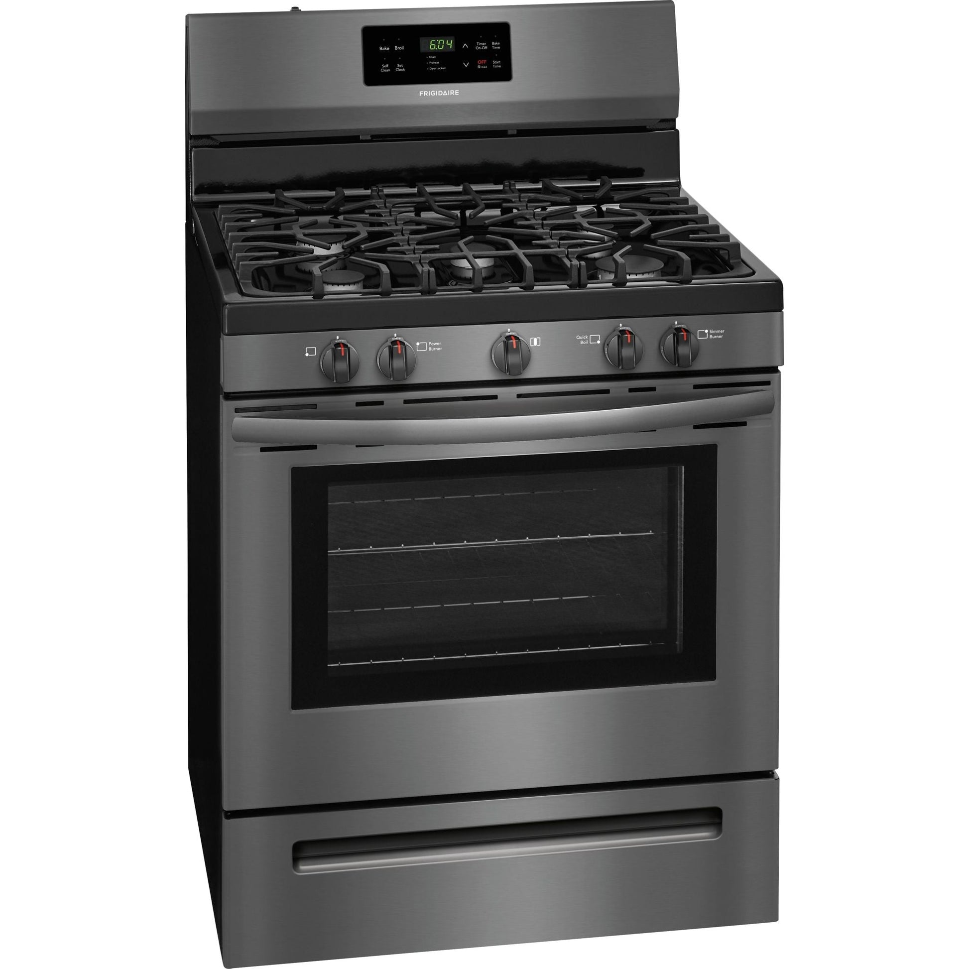 Frigidaire Gas Range (FFGF3054TD) - Black Stainless