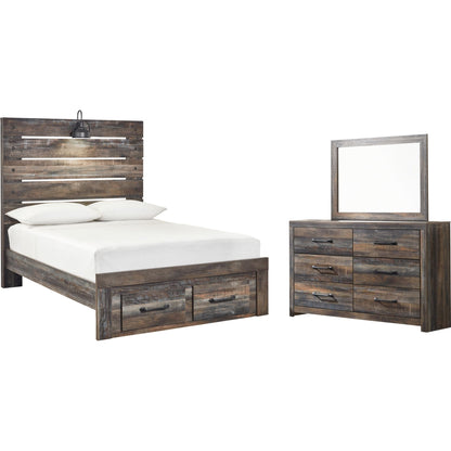 Drystan 5 Piece Full Bedroom - Multi