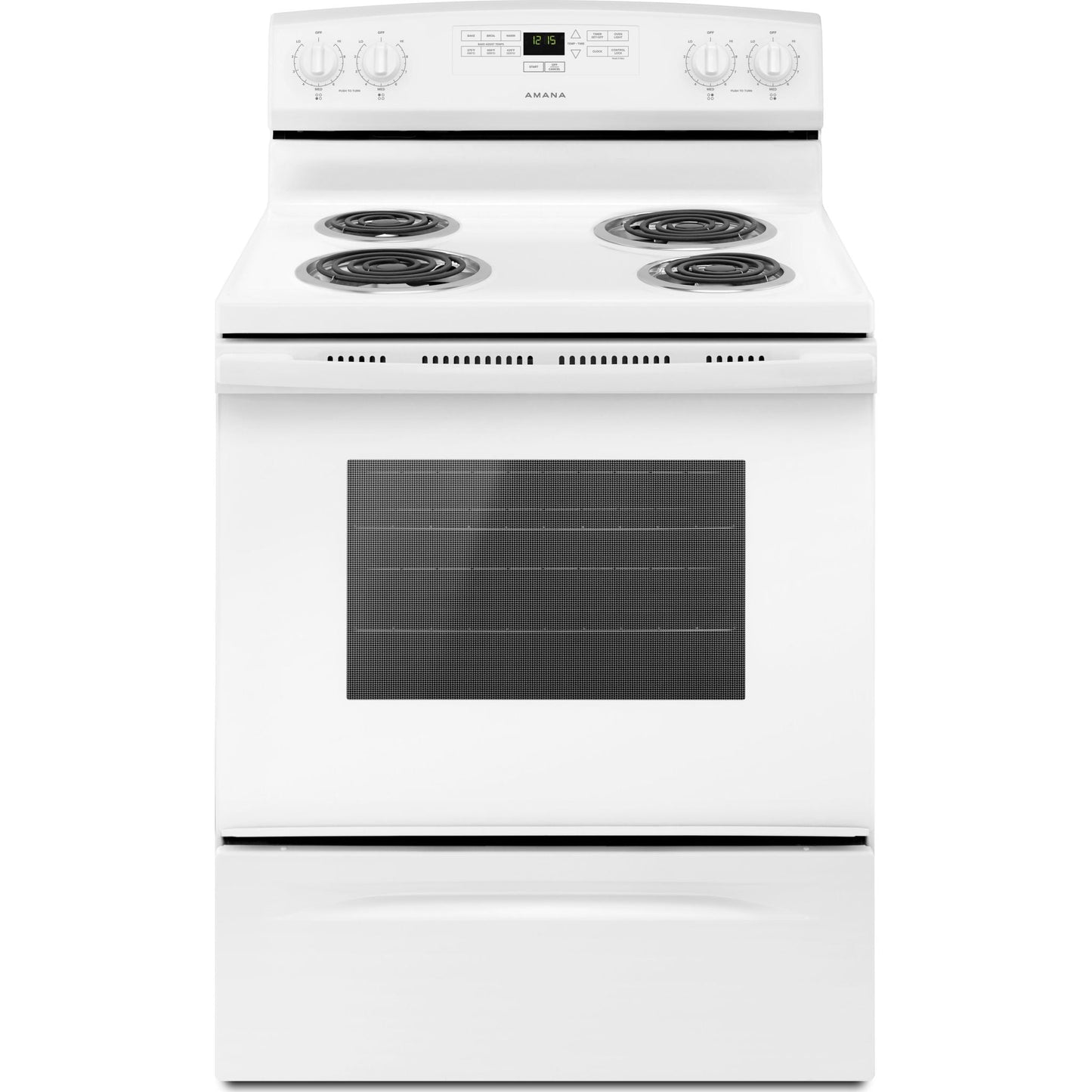 Amana 30" Electric Range (YACR4303MFW) - White