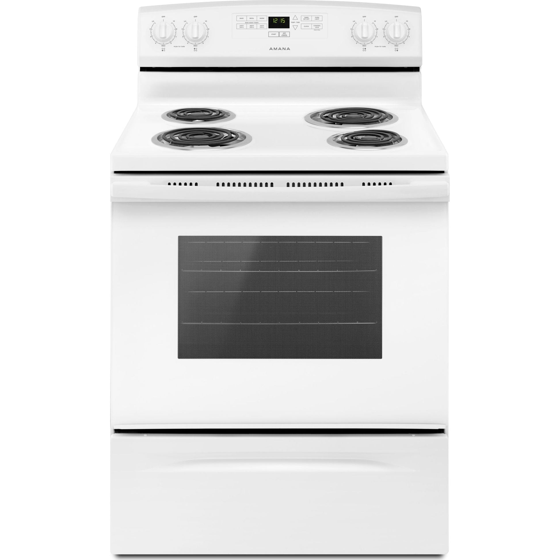 Amana 30" Electric Range (YACR4303MFW) - White