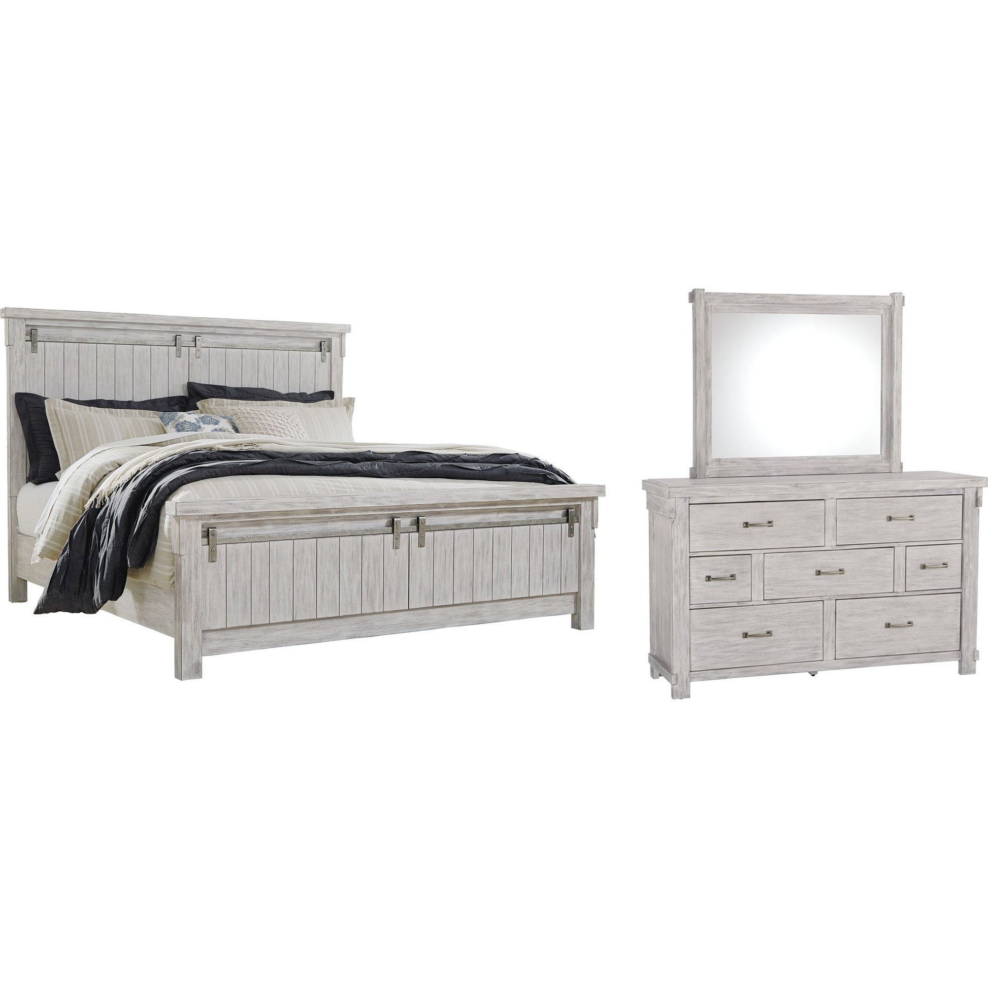 Brashland 5 Piece Bedroom Package - White