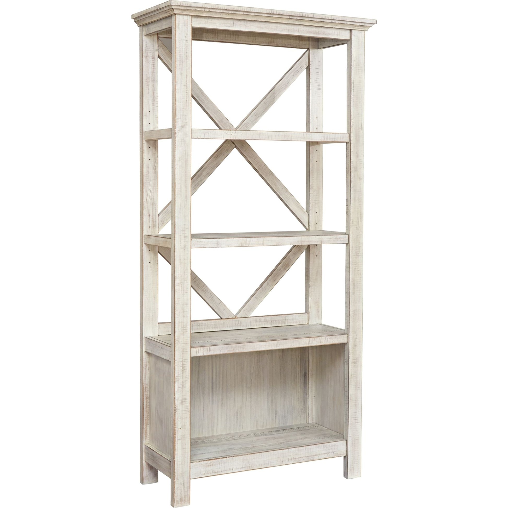 Carynhurst Large Bookcase - Whitewash