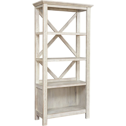 Carynhurst Large Bookcase - Whitewash