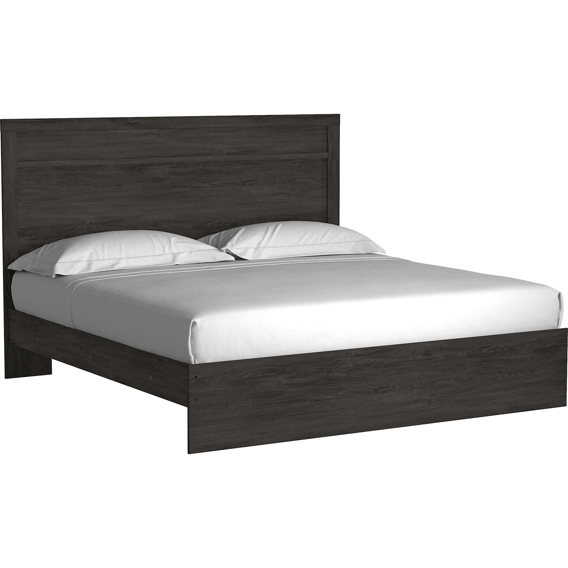 Belachime 3 Piece King Panel Bed - Black