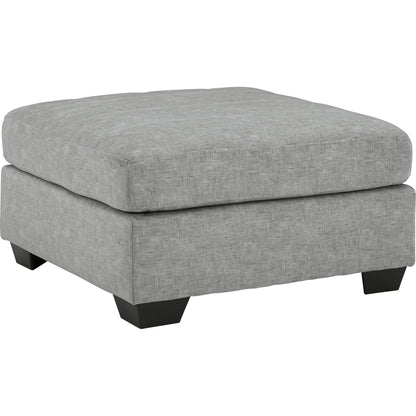 Falkirk Oversized Accent Ottoman - Steel