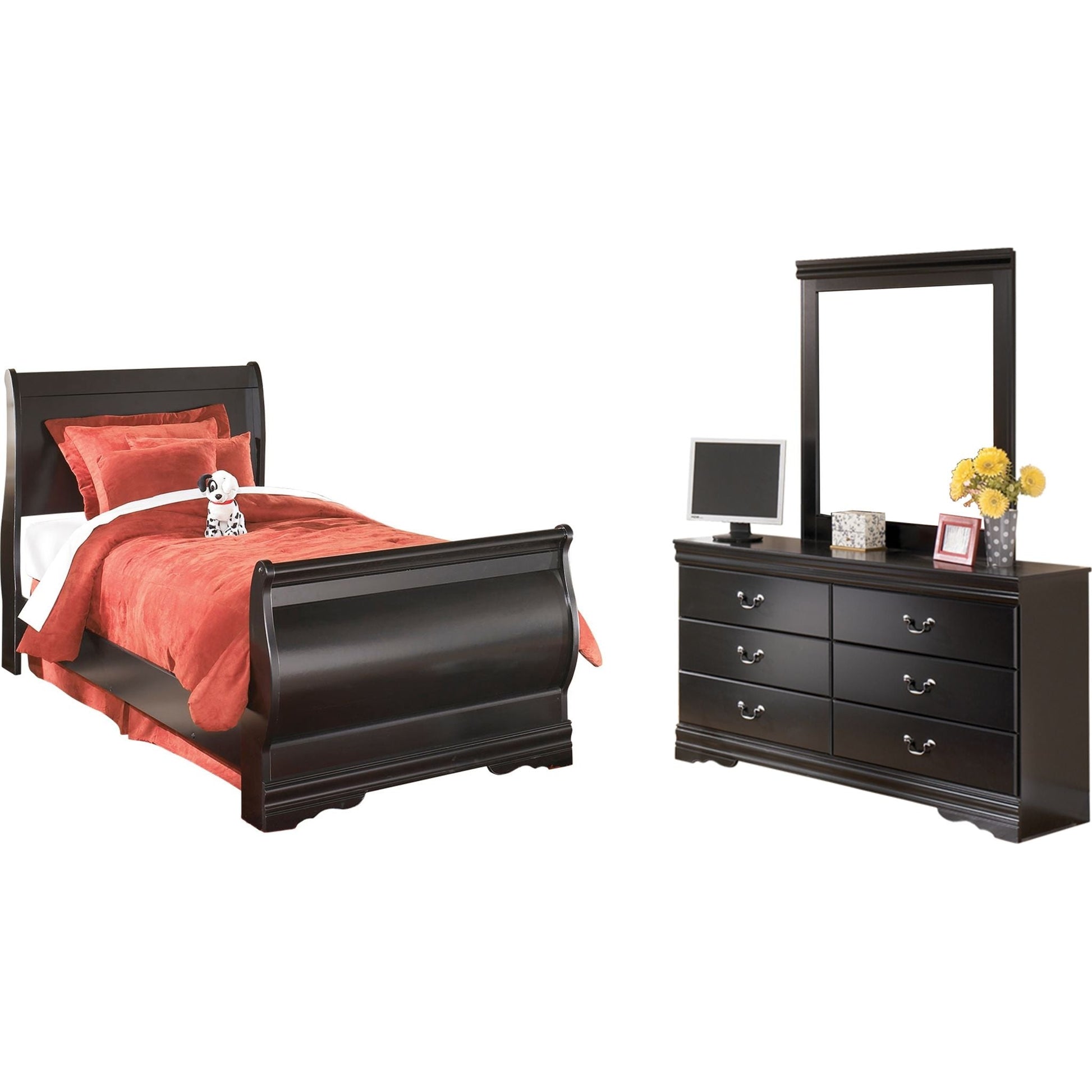 Huey Vineyard 7 Piece Bedroom Package - Black