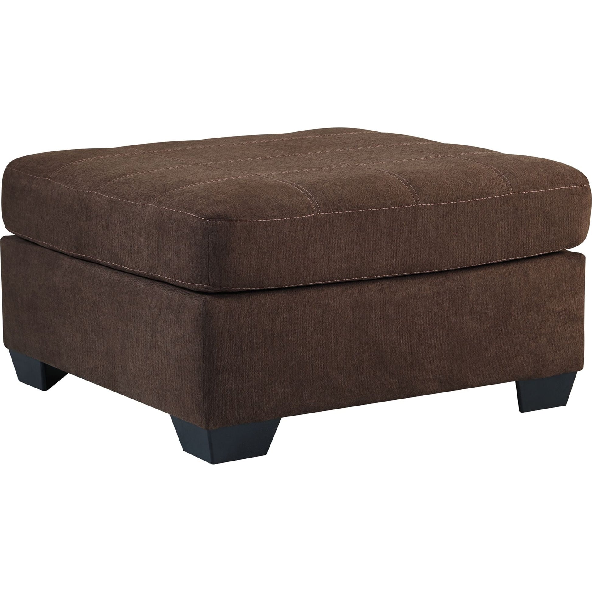 Jennifer Oversized Accent Ottoman - Walnut