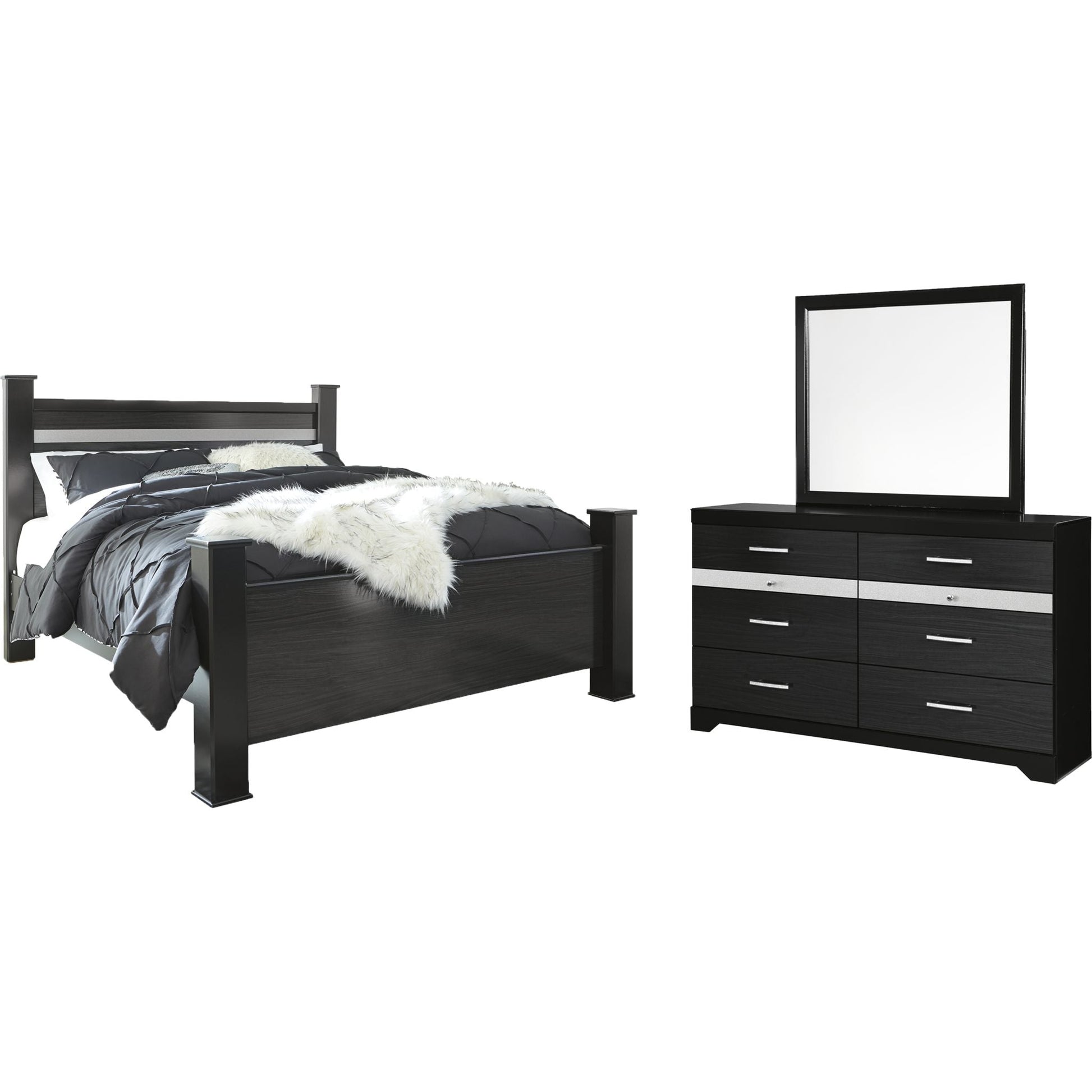 Starberry 5 Piece Bedroom Package - Black
