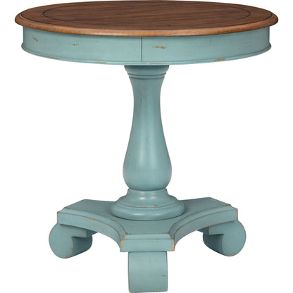 Mirimyn Accent Table - Teal/Brown