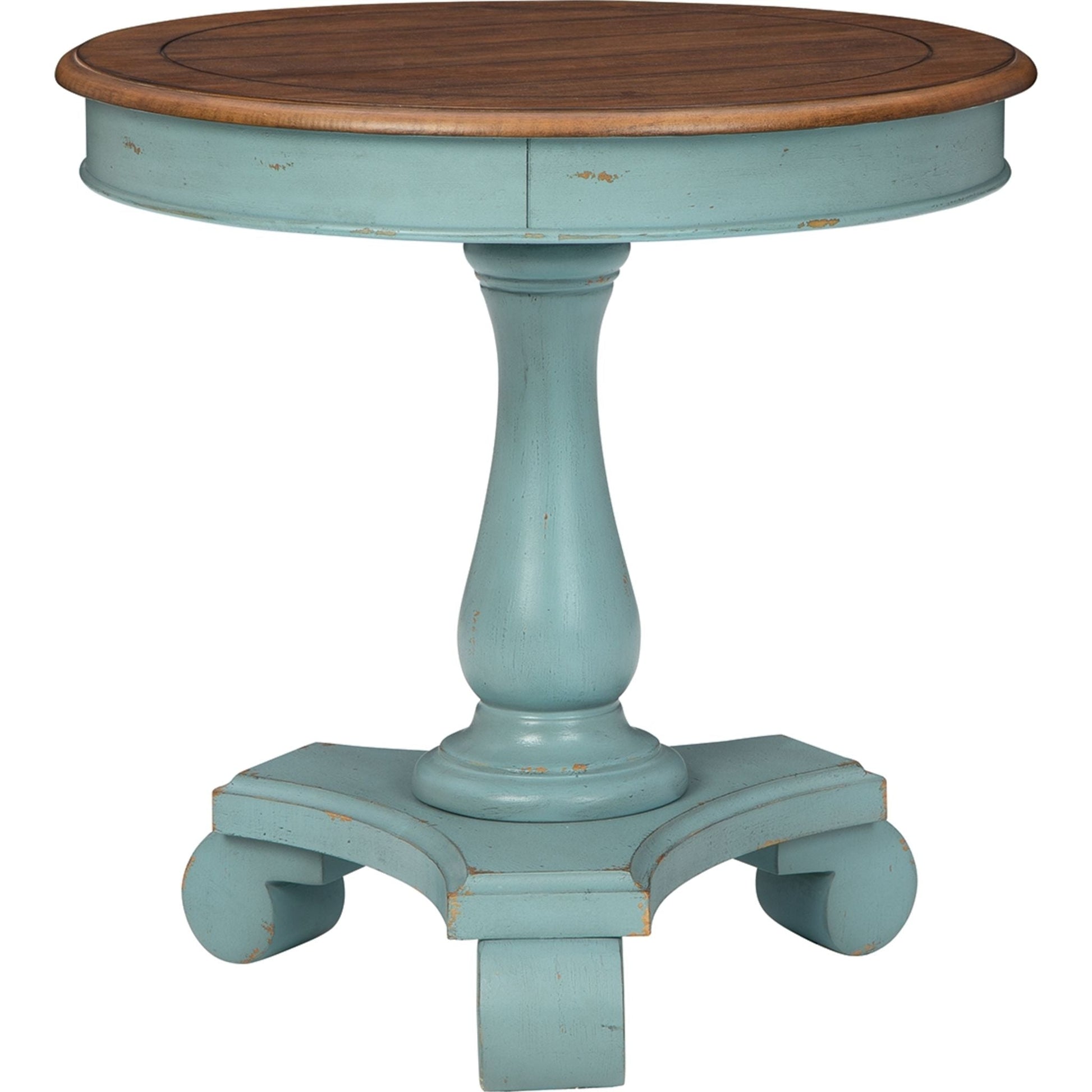 Mirimyn Accent Table - Teal/Brown
