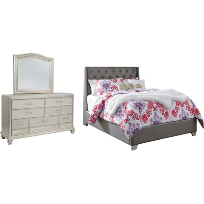 Coralayne 5 Piece Twin Bedroom - Silver