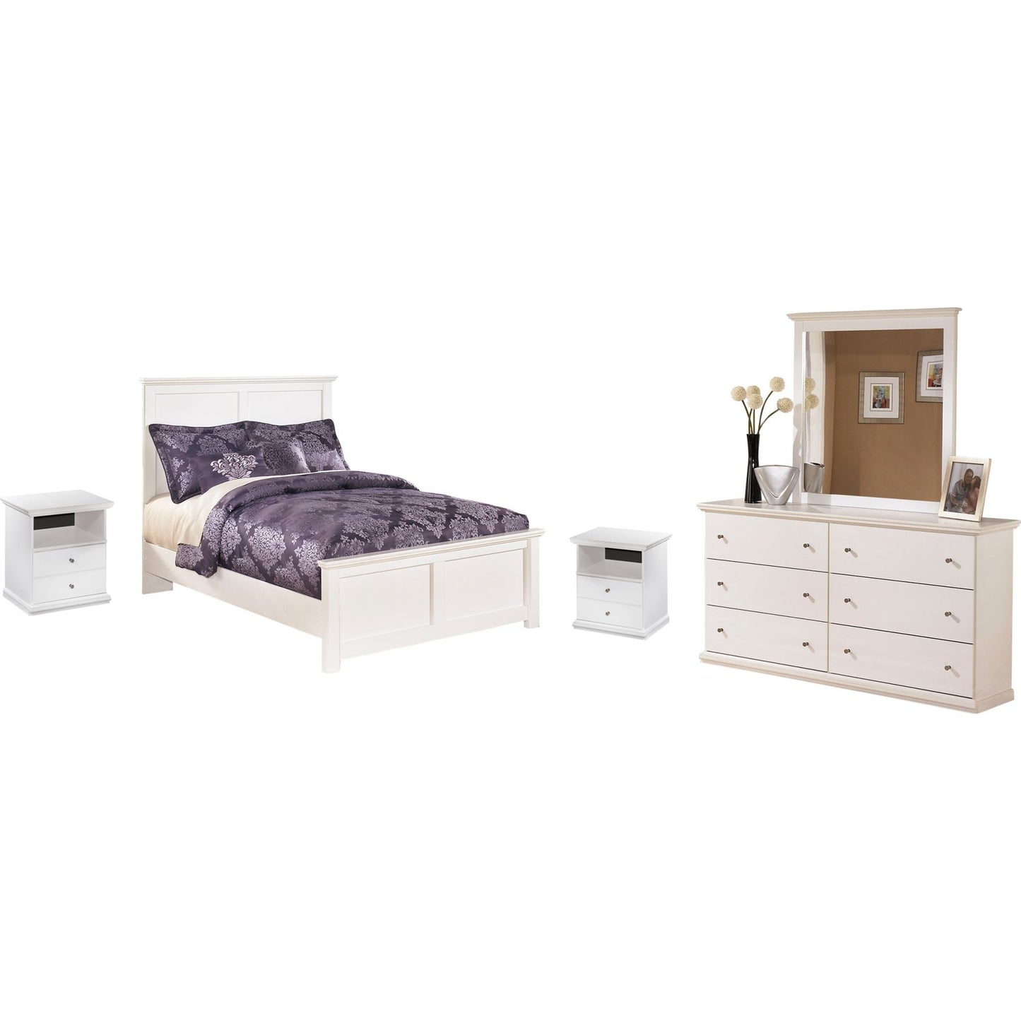 Bostwick Shoals 5 Piece Twin Bedroom - White