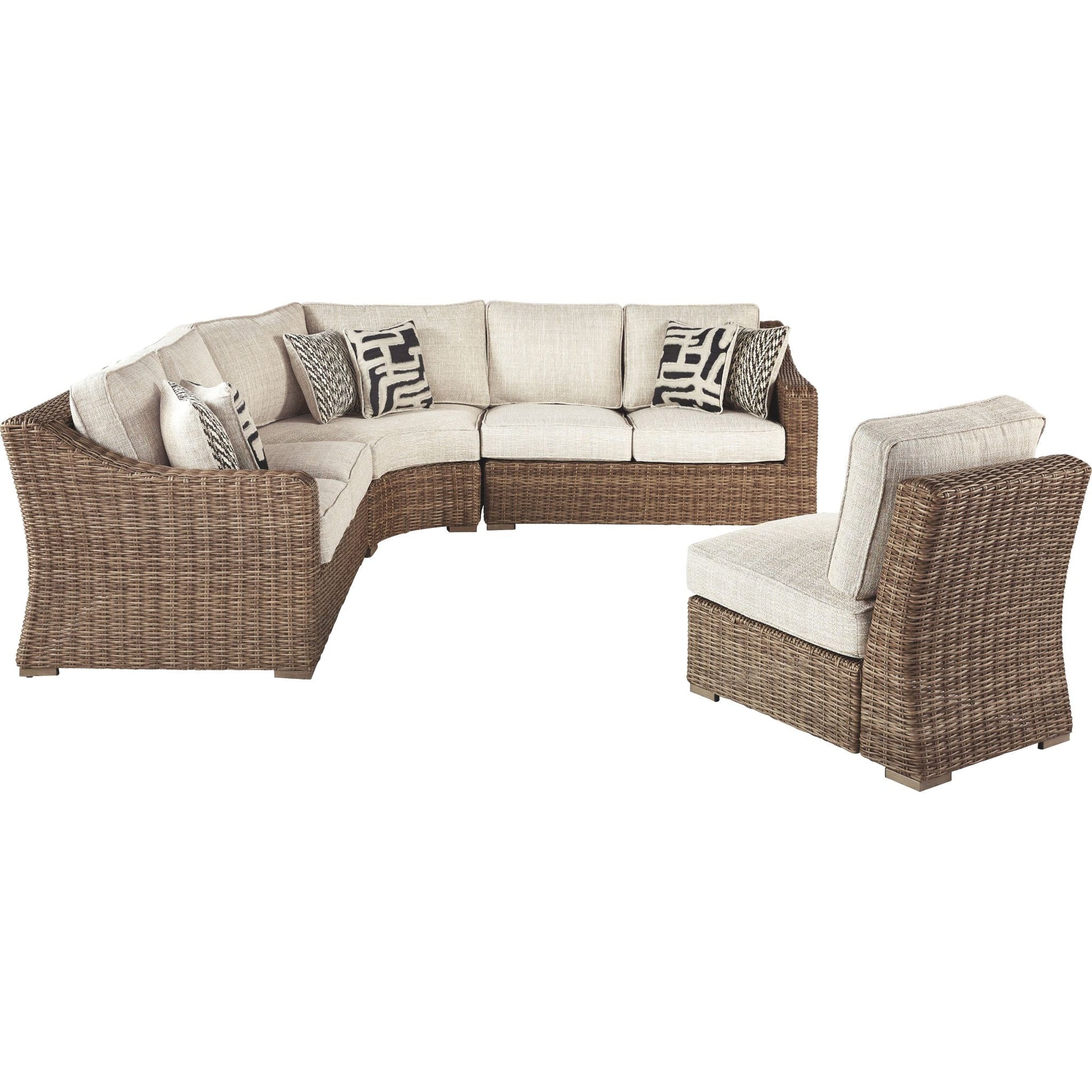 Outdoor Beachcroft Collection 4 Piece Package Beige