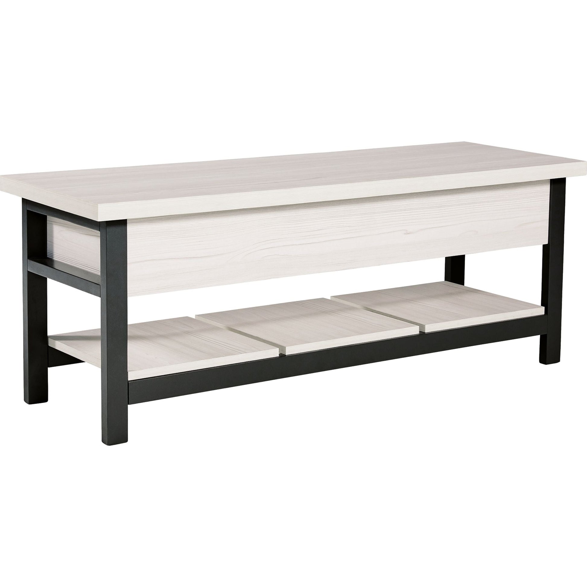 Rhyson Storage Bench - White
