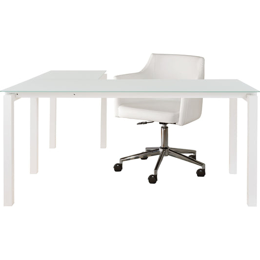Baraga 2 Piece Home Office Package - White
