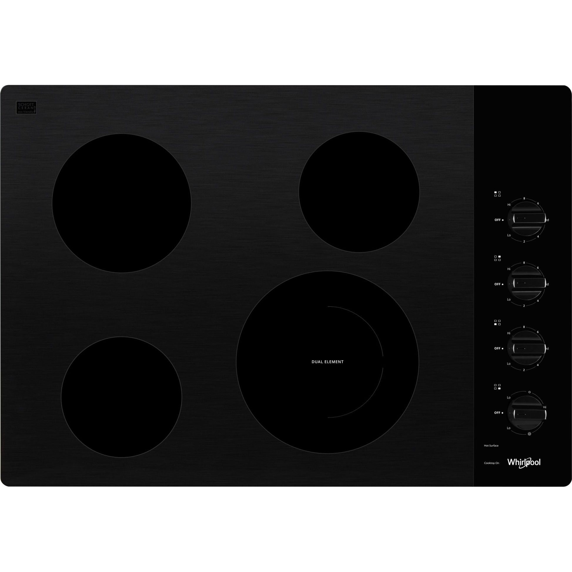 Whirlpool 30" Cooktop (WCE55US0HB) - Black
