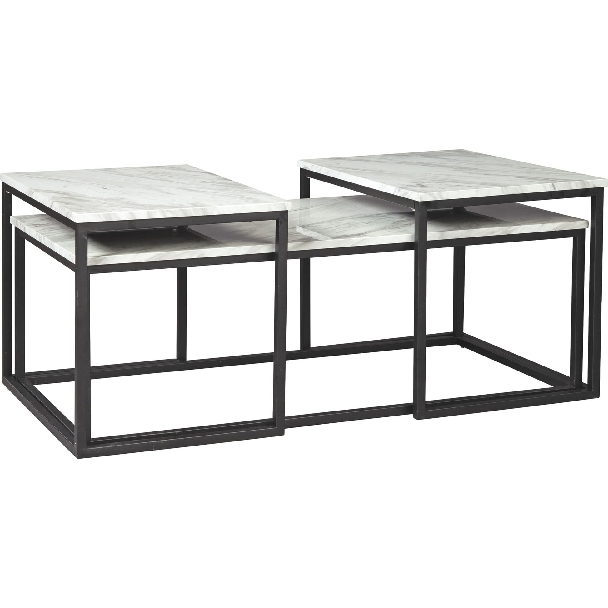 Donnesta 3 Pack Tables - White