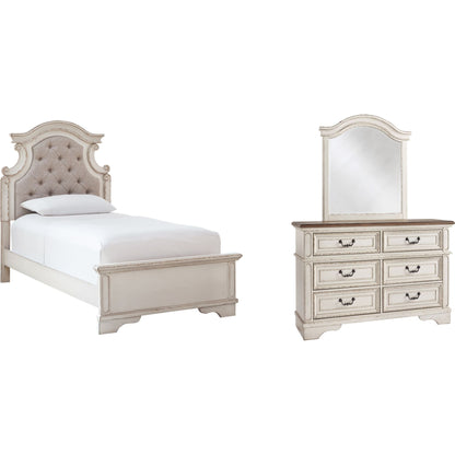 Realyn 5 Piece Twin Bedroom - Chipped White