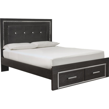 Kaydell 3 Piece Queen Bed - Black