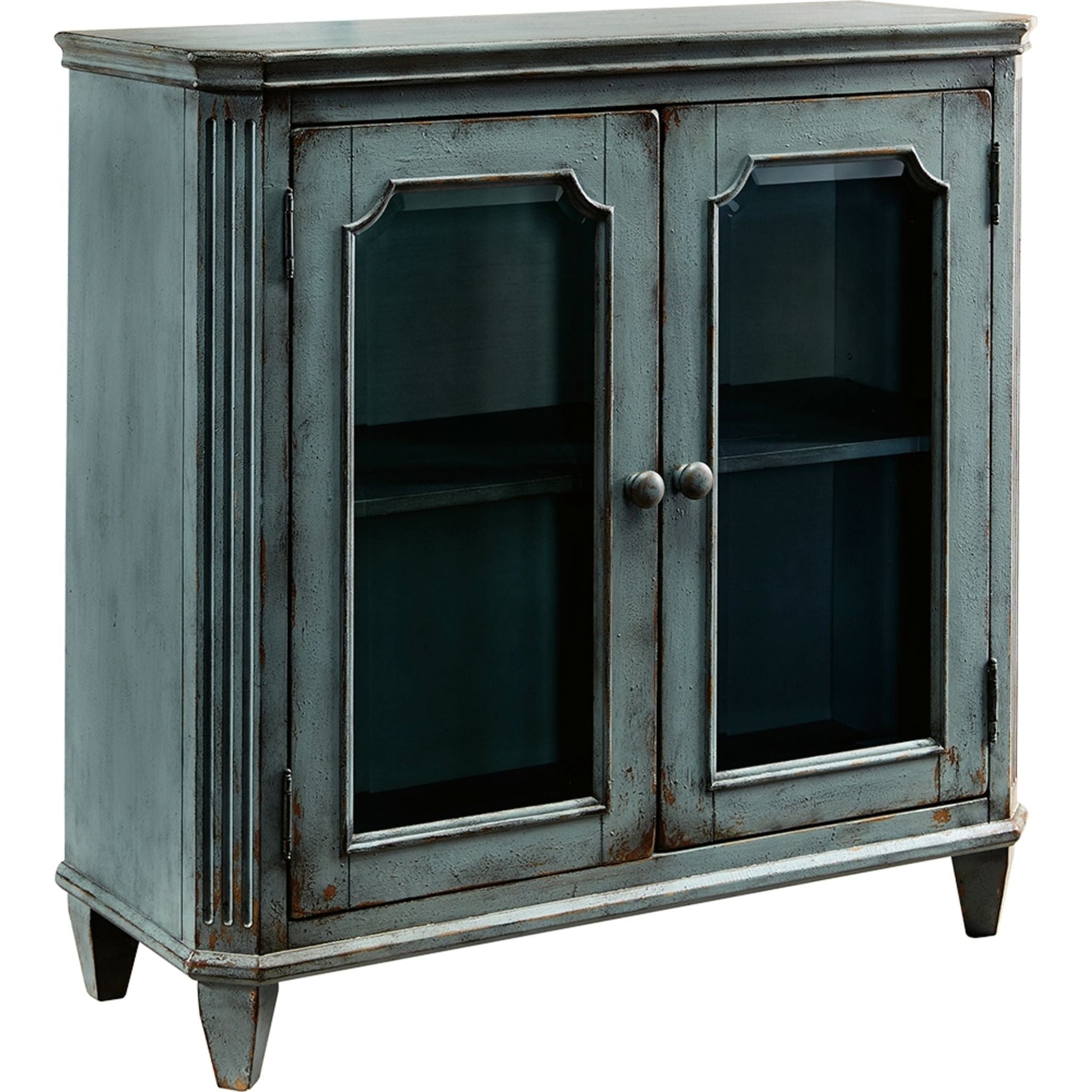 Mirimyn Antiq Small Accent Table - Teal